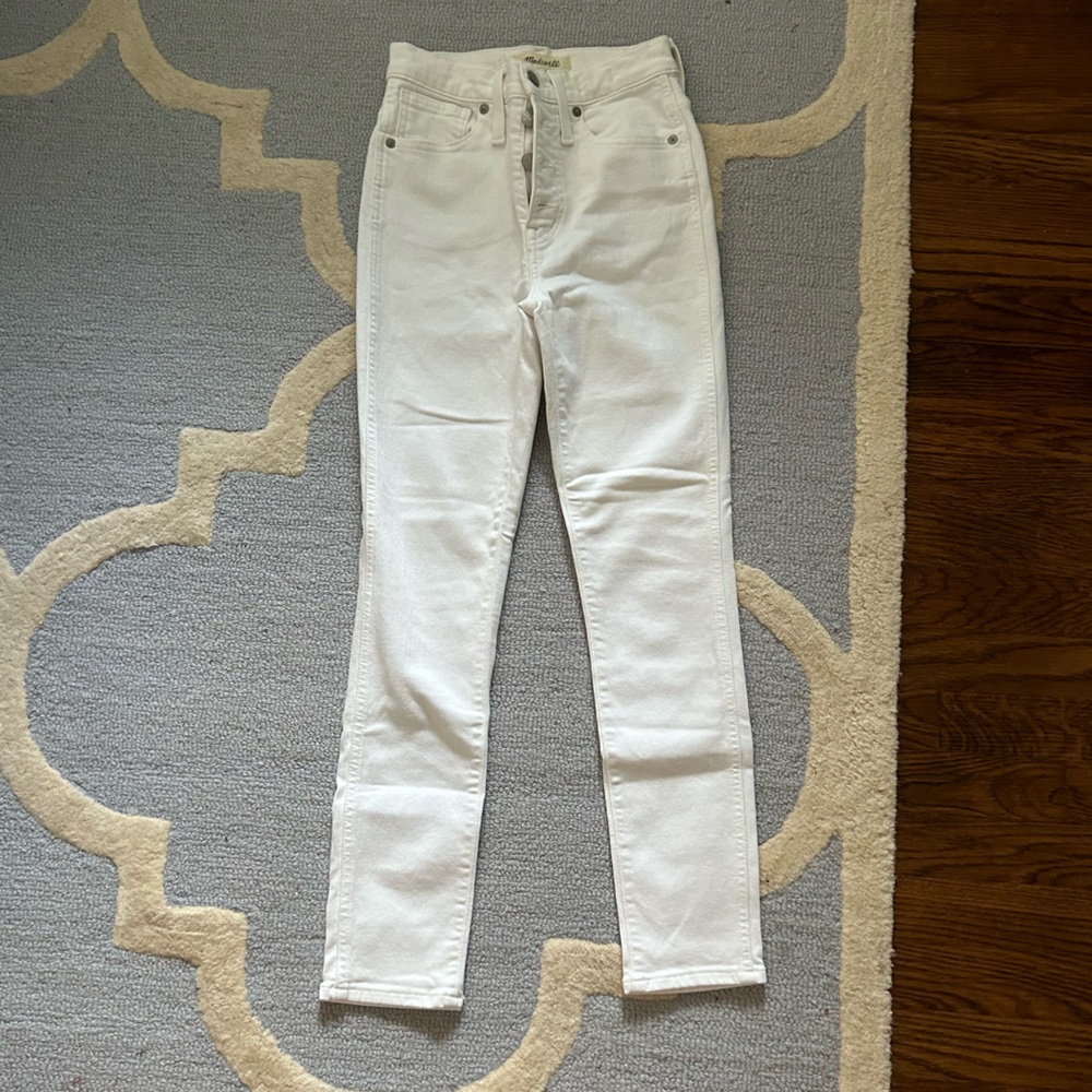 Madewell White Skinny Jeans
